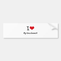 I heart My Geochemist Bumper Sticker