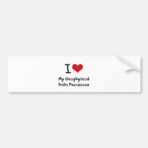 I heart My Geophysical Data Processor Bumper Sticker