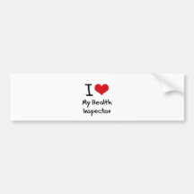 I heart My Health Inspector Bumper Stickers