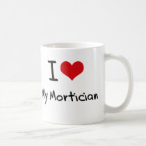 I heart My Mortician tassen