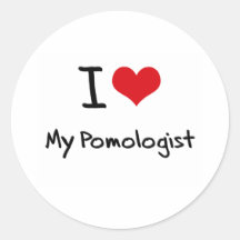 I heart My Pomologist Sticker