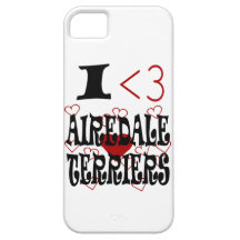 I Herz-Airedale-Terrier iPhone 5 Schutzhüllen