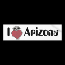 I Herz-Arizona-alien autoaufkleber