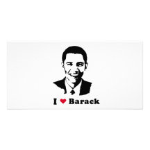 I Herz Barack T-Shirt Photokarte