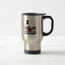 I Herz-englische Setzer Kaffee Haferl