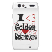 I Herz-goldene Retriever Droid RAZR Cover