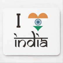 I "Herz" Indien - i-Liebe Indien Mousepad