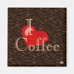 I Herz-Kaffee-Magnet Kühlschrankmagnete