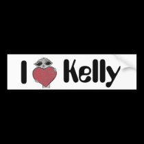 I Herz-Kelly-alien autoaufkleber