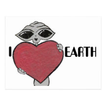 I Herz-Liebe-Erdalien-Postkarte