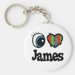 I Herz (Liebe) James Schlüsselanhänger