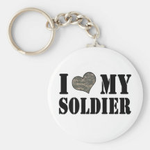 I Herz mein Soldat Schlüsselanhänger