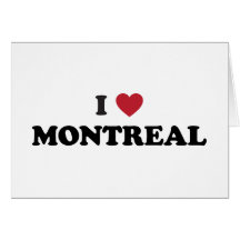 I Herz Montreal Kanada Grußkarte