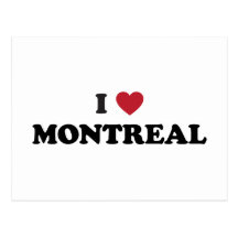 I Herz Montreal Kanada Postkarte