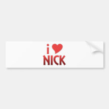 I Herz-Nick Autosticker