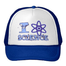 I Herz-(oder Atomsymbol) Wissenschaft Retrokult Cap