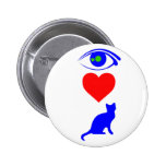 I Herz Pussy_Cat Anstecknadel