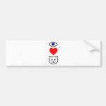 I Herz Pussy_Cattoon Autosticker