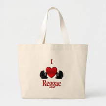 I Herz-Reggae Einkaufstasche