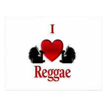 I Herz-Reggae Postkarten