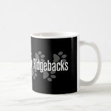 I (Herz) Rhodesian Ridgebacks Kaffeetasse
