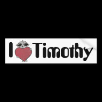 I Herz-Timothy-alien autoaufkleber