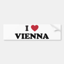 I Herz Wien Österreich Auto Aufkleber