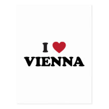 I Herz Wien Österreich Postkarten