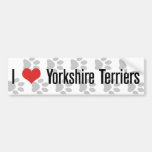 I (Herz) Yorkshire Terrier Autosticker