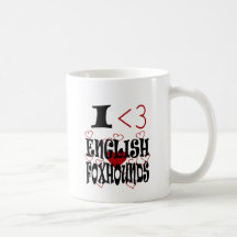 I Herzenglische Foxhounds Kaffeetasse