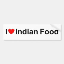 I indische Nahrung der Liebe-(Herz) Autosticker