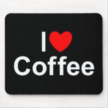 I Kaffee der Liebe-(Herz) Mousepads
