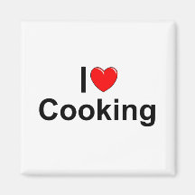 I Kochen der Liebe-(Herz) Kühlschrankmagnet