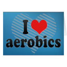 I Liebe Aerobics Grußkarten