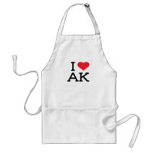 I Liebe AK - Herz - Schürze
