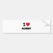 I Liebe Albert Autoaufkleber