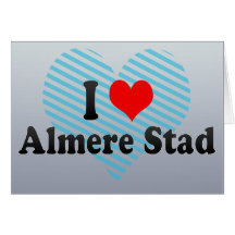 I Liebe Almere Stad, die Niederlande Grußkarte