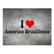 I Liebe Americo Brasiliense, Brasilien Postkarte