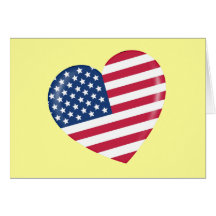 I Liebe Amerika - Herz des patriotischen Amerikane Karte