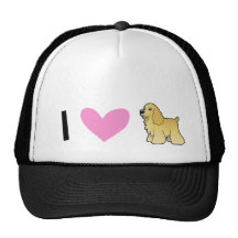 I Liebe-amerikanische Cockerspaniel-Spaniels Tuckercaps