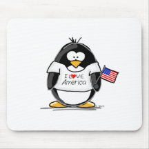 I Liebe-AmerikaPenguin Mauspad