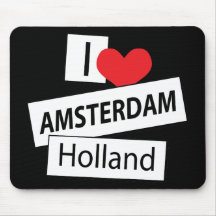 I Liebe Amsterdam Holland Mauspad