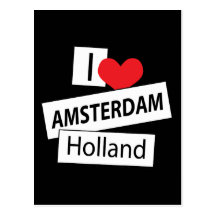 I Liebe Amsterdam Holland Postkarten
