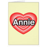 I Liebe Annie. Liebe I Sie Annie. Herz Karte