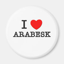 I Liebe Arabesk Magnete