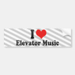 I Liebe-Aufzugs-Musik Autosticker