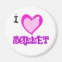 I LIEBE Ballett Kühlschrankmagnet