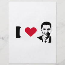 I Liebe-Barack Obama T-Shirt Flyer Druck