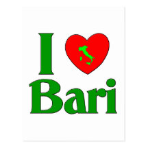I Liebe Bari Italien Postkarten