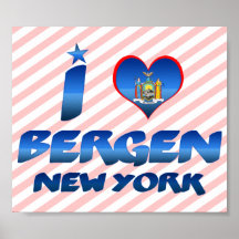 I Liebe Bergen, New York Posterdruck